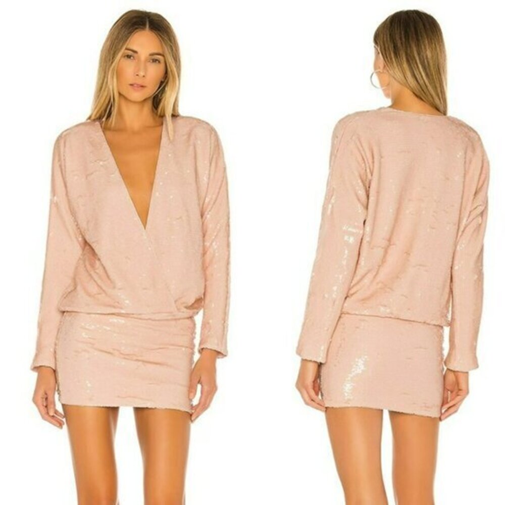 L'Academie The Clementine Mini Dress - Nude